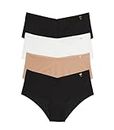 Victoria's Secret No Show Cheeky Panty Pack, Raw Cut Edges, Cheeky Underwear for Women, 4 Pack, Multi (XL)
