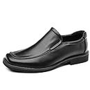 kkdom Men Dress Shoes Formal Oxfords Leather Shoes Wedding Business Black Size 9.5