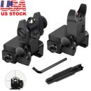 Fiber Optic Iron Sights Flip Up Iron sight Front and Rear Sights with Picatinny