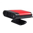 Davitu Cables, Adapters & Sockets - Car Heating 12/24V 360 Degree Rotate Portable Car Heater Fan Windshield Defroster Demister Fans Automobile Electric Accessories - (Color Name: 12V Black Red)