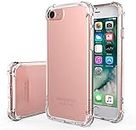 For iPhone SE 2nd Generation Case / iPhone 7 Case / iPhone 8 Case, [Updated] Kinoto Clear Lifeproof Bumper Cases For Apple iPhone Second SE/7/8 4.7" Qi Slim Silicone Hard Transparent Cover Hybrid Shock Absorption Thin Rugged Soft TPU