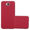 cadorabo Case works with Nokia Lumia 650 in FROSTY RED - Shockproof and Scratch Resistent Plastic Hard Cover - Ultra Slim Protective Shell Bumper Back Skin