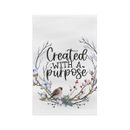 Tea Towel, kitchen towel, created with a purpose, Christian gifts, home decor