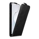 Cadorabo Coque Compatible avec Samsung Galaxy Note 10 Plus en Noir Nuit - Housse Protection en Style Flip avec Fermoire Magnétique - Etui Poche Folio Case Cover