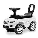LuvLap Starlight Ride on & Car for Kids with Music & Horn Steering, Push Car for Baby with Backrest, Safety Guard, Under Seat Storage & Big Wheels, Ride on for Kids 1 to 3 Years Upto 25 Kgs (White)
