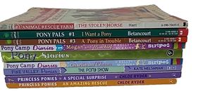 8 x Horse Story Book Bundle For Primary Age Readers Princess Ponies Pony Pals