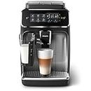 Philips 3200 Series Fully Automatic Bean-to-Cup Espresso Machine, 5 Coffee Specialties, LatteGo Milk Solution, Black/Silver, EP3246/70