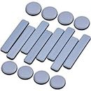 16 Pieces Furniture Glides Teflon Self Adhesive Chair Leg PTFE Sliders Self-Adhesive Furniture Glides Set Round Square for Furniture Easy Movers