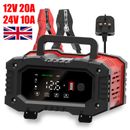 20 Amp 12V/20A and 24V/10A Smart Battery Fast Charger for Car Lithium LiFePo4 UK