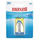 Maxell 9-Volt Single Battery - 1 x 0.75 x 1.75 in.