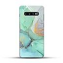 COLORflow Samsung S10 Back Cover | Beautiful Green Marble | Designer Printed Hard CASE Bumper Back Cover for Samsung Galaxy S10 (Polycarbonate)