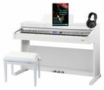 88 Teclas Digital Piano E-Piano Teclado Piano USB Banco Auriculares Escuela WH