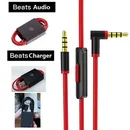 Replacement Audio aux cable For Beats solo 2 solo 3 studio 2 studio 3 headphones charger cables with