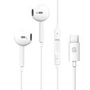 Muvit Lightning Wired Earphone Connector in-Ear Stereo Headphone/Headset Compatible with iPhone 12/SE/11/XR/XS/X/7/Plus/8/Plus [Built-in Microphone & Volume Control]