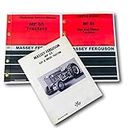 Set Massey Ferguson 65 Tractor Service Parts Catalog Operators Manual Shop Book