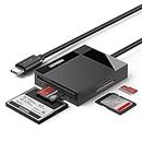 UGREEN USB C 104MB/S Kartenleser SD/Micro SD Card Reader USB C CF Kartenleser 4 in 1 Kompatibel für iPhone 15 Pro Max, Galaxy S23+/ S23 Ultra/MacBook Pro/Air/iPad Pro/Surface Book usw.
