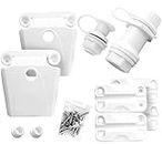 Cooler Replacement Parts Kit, Ice Chest Plastic Hinges, Latch Posts, and Screws, Threaded, and Triple-Snap Drain Plug. The best option for repairing and replacing multiple cooler parts.
