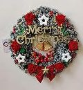 SAU RANG Designer Christmas Wreath / Wall Hanging / Decoration for Xmas Party / Christmas Decorations for Home/ Gifts/ Wreath - (Black Pine, 15Inch Diameter)