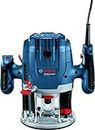 Bosch GOF 130 Corded Electric Router, 1,300W, 8 mm Bit, 28,000 rpm, 40 mm, Variable Speed, Restart Protection, Constant Speed, 3.5 kg + 8 Bosch Accessories, 1 Year Warranty