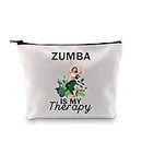 XYANFA Zumba Is My Therapy Zumba Lover Makeup Bag Zumba Instructor Gift Zumba Dance Fitness Coach Teacher Zipper Pouch (ZUMBA IS MY Therapy)