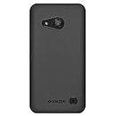 Amzer Pudding Soft Gel TPU Skin Fit Case Cover for Microsoft Lumia 550-Retail Packaging, Black