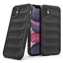 Zapcase Back Case Cover for iPhone 11 | Compatible for iPhone 11 Back Case Cover | Matte Soft Flexible Silicon | Liquid Silicon Case for iPhone 11 with Camera Protection | Black