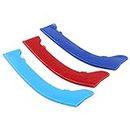 NewYall Set of 3 M-Colored Front Grille Grill Insert Cover Strips Clip Trim Accessories