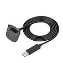 Charging Cable for Xbox 360, 5Ft Wireless Controller USB Charging Cable Compatible with Microsoft Xbox360 / Xbox 360 Slim Wireless Game Controllers(Black)