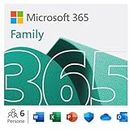 Microsoft 365 Family - Fino a 6 persone - Per PC/Mac/tablet/cellulari - Abbonamento di 12 mesi - codice digitale