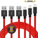 3M Long Braided USB Quick Charger Data Charging Cable Lead For iPhone 6s 7 8 X