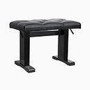 OnStage KB9503B Height Adjustable Piano Bench, Black Gloss
