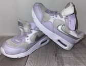 Zapatos Nike Air para niñas pequeñas púrpura/blanco/plateados talla 8C para niños 