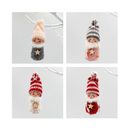 4Pcs Christmas Tree Ornaments Cute Knitted Plush Angel Boys Girls for Do