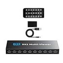 4K@30Hz HDMI Multi-viewer 9x1 HDMI Quad Multi-Viewer Seamless Switcher 9 in 1 Out for PC