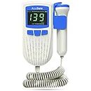 AccuSure Fetal Doppler for Doctors and Mothers Fetal Heart Rate Monitor with USB Charging and LCD Display