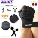Weight Lifting Gloves Gym Bodybuilding Fitness Workout Cycling Crossfit Men AU