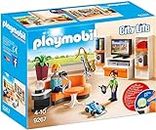 Playmobil City Life 9267, Soggiorno con Mobile TV, dai 4 Anni