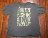 Hunting Fishing Loving Every Day Shirt Camo Unisex T-shirt Luke Bryan