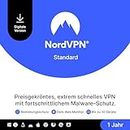 NordVPN Standard – 1 Jahr – VPN & Cybersicherheits-Software für 10 Geräte – Schadsoftware, bösartige Links & Werbung blockieren, persönliche Daten schützen – PC/Mac/Mobile [Online Code]