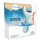 Amopé Pedi Perfect Wet & Dry Rechargeable Foot File, Regular Coarse