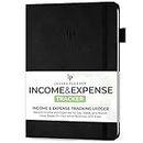 Legend Income & Expense Tracker – Bookkeeping Record Book– Accounting Ledger – Small Business Supplies Account Notebook, 7x10″ (Black)