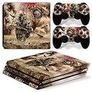 PS4 Pro Skin for Console and Controllers by ZOOMHITSKINS, Same Decal Quality for Cars, War Marine Soldier Sniper Camouflage Submachine, Durable, Bubble-free, Goo-free, Precise Cut-outs