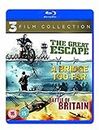 3 War Movies Collection: The Great Escape + A Bridge Too Far + Battle of Britain - All 3 Cult Classic War Movies (3-Disc) (Special Collector's Edition Box Set) (Uncut | Region B Blu-ray | UK Import)