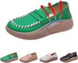 Lurebest Shoes for Women New Soft Soled Pure Cowhide Corrective Lofers  Sneaker