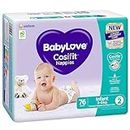 Babylove Cosifit Unisex Infant Babies Nappy Pad 76-Pieces Pack, Size 2