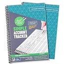 The Superior Register's Premium Check Book Register & Debit Card Ledger Notebook - Checking Account Register, Business Ledger, Cash Log & Expense Tracker - Standard Edition - 2 Pcs, Teal