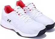 YONEX Unisex-Adult Lumio 3 White Red Tennis Shoe - 9 UK (Lumio 3)