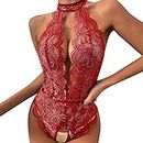 Roleplay Lingerie Donna Lingerie Sleep & Lounge Teddy Un Pezzo Lingerie per le Donne Babydoll Cosplay Lingerie Morbido
