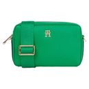 Mini Bag TOMMY HILFIGER "TH ESSENTIAL SC CAMERA BAG CORP" Gr. B/H/T: 20,5 cm x 13 cm x 6 cm, grün (olympic green) Damen Taschen Handtaschen