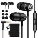 LUDOS CLAMOR 2 Pro Wired Earbuds with Microphone, in Ear Headphones Wired - Earbuds Wired with Microphone, Noise Isolating Ear Buds Wired, 3.5mm Memory Foam Wired Earphones for iPhone Computer, Laptop